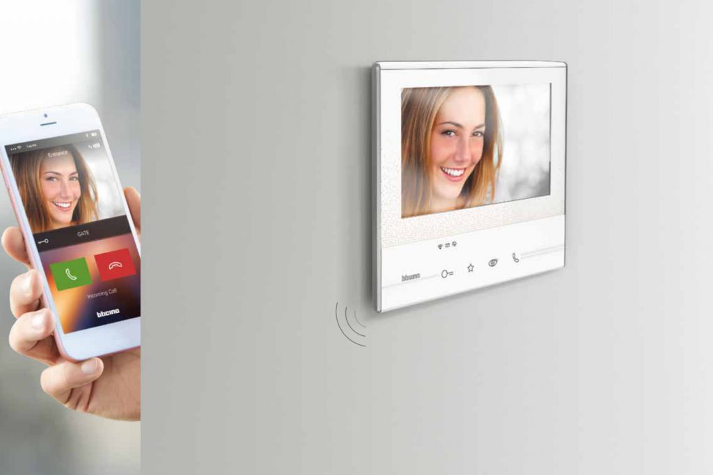 BTicino video door entry system Classe 300 series display